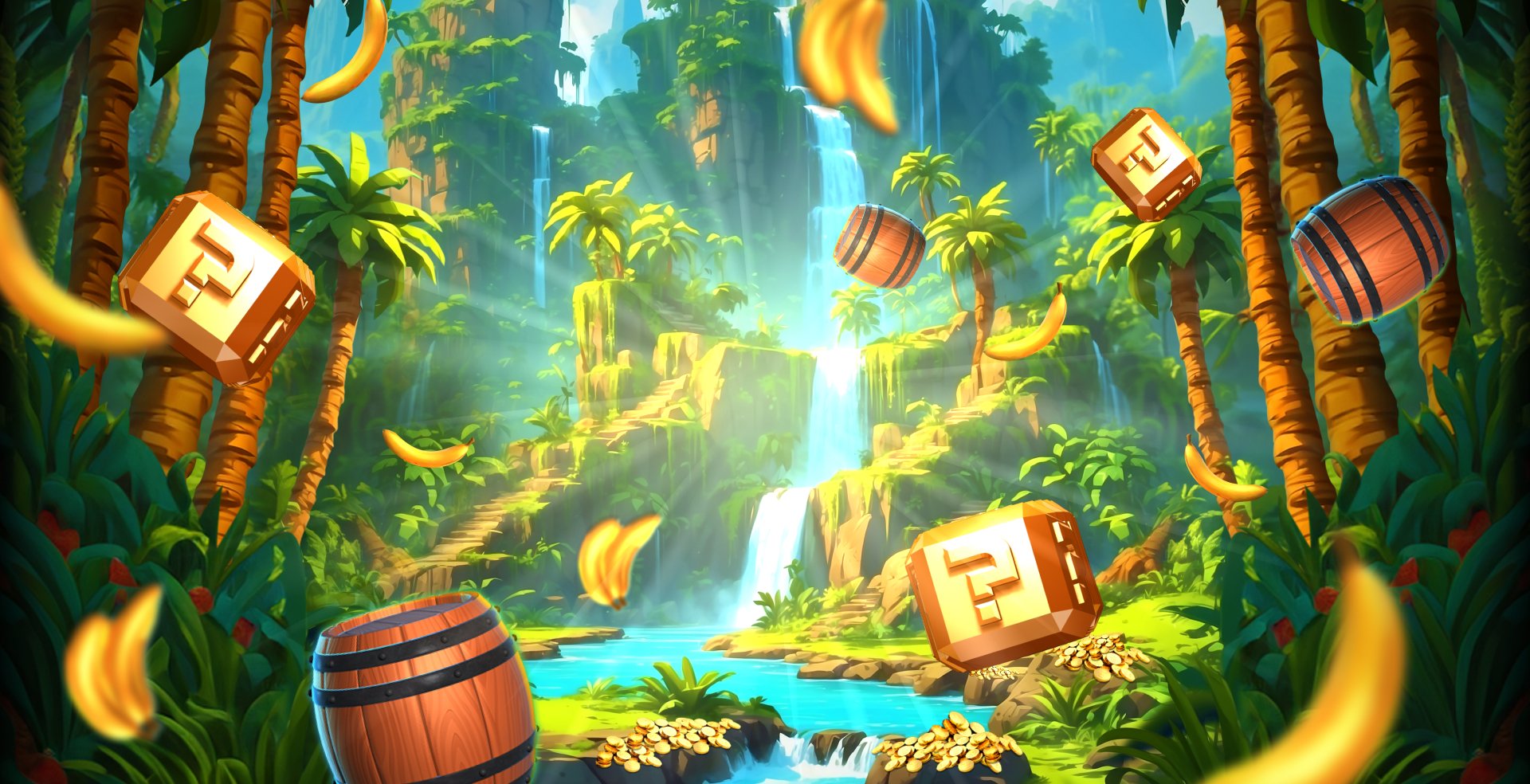 King Kong Cash slot series King Kong Cash Even Bigger Bananas 2 slot game mrq online casino jungle amazon slots palm trees monkey games real money bets barrels rainforest