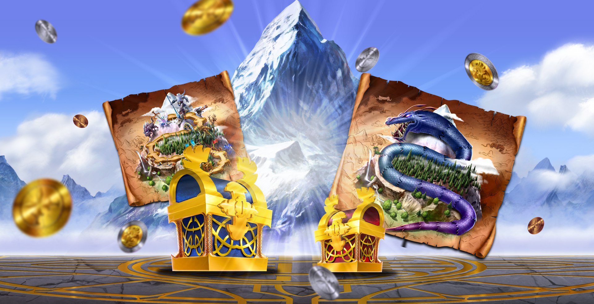 Slingo Journey to Asgard slot game Slingo casino games norse gods thor treasure chests  gold coins mrq online casino real money bets