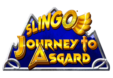 Slingo Journey to Asgard slot game Slingo casino games norse gods thor treasure chests  gold coins mrq online casino real money bets gold wings