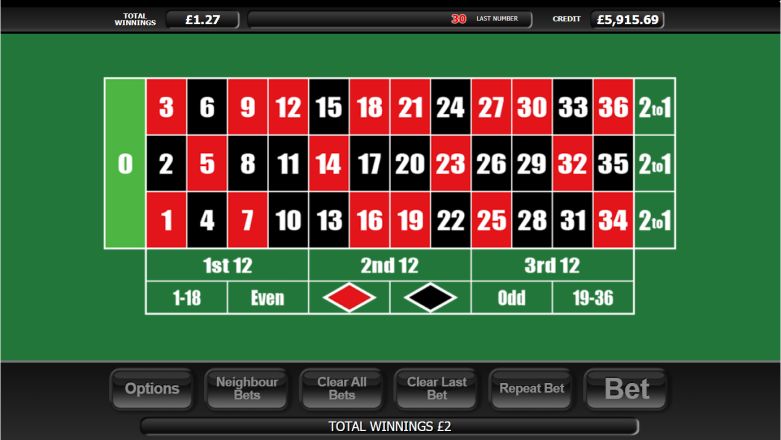 20p Roulette slot screenshot