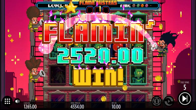 Flame Busters slot screenshot