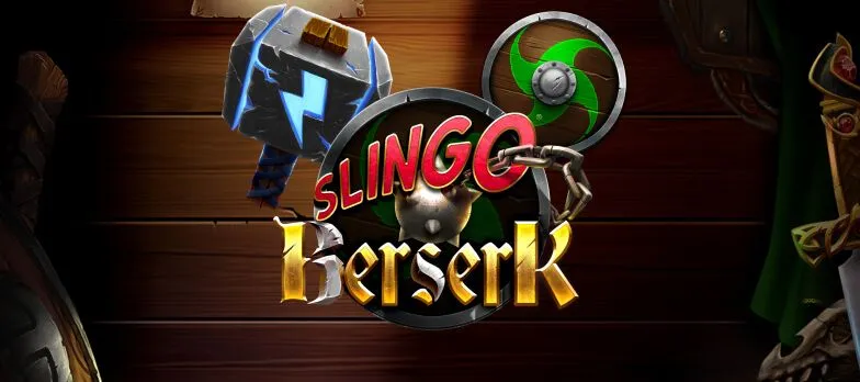 Slingo Berserk slot game slingo casino games thor's hammer mjolnir lightning bolt mrq online casino real money bets