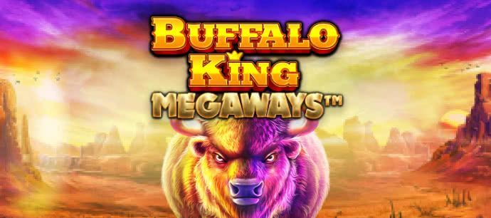 Buffalo King Megaways slot game desert games old west native american gaming big cat mrq online casino real money bets bison buffalo graphic