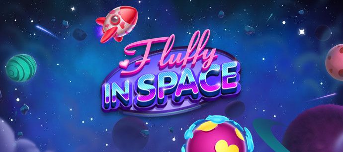 Fluffy in Space slot game planets in space galaxy themed game online gamine mobile casino mrq online slots real money bets fluffy favourites rocket