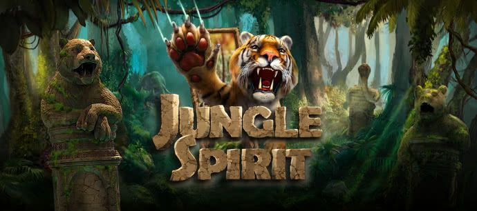 Jungle Spirit slot game tiger bear graphic jungle fever fangs predators wild animals MrQ online slot mobile casino real money bets free spins