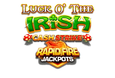 Luck o'the irish cash strike rapid fire jackpot blueprint gaming fruit machine slot game rainbow