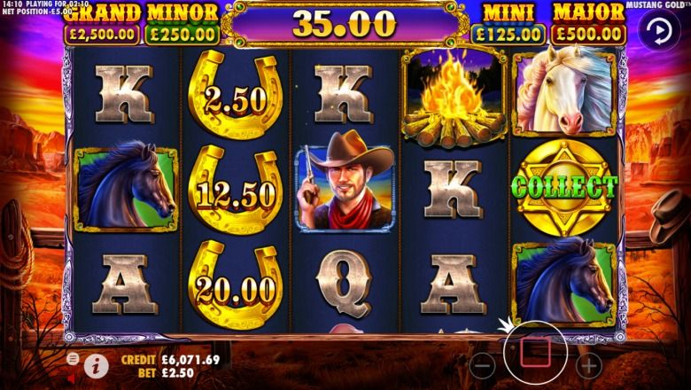 Mustang Gold slot screenshot