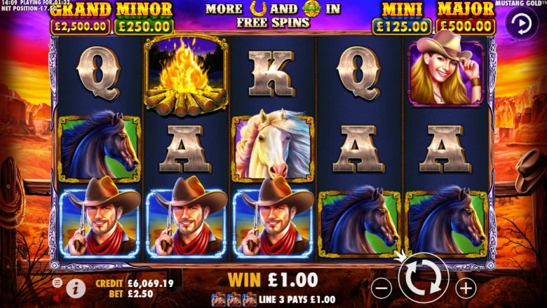 Mustang Gold slot screenshot