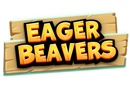 Eager Beavers exclusive slot game free spins MrQ online casino logs cascading reels wood logo