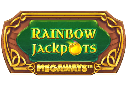 Rainbow Jackpots Megaways online slot game MrQ online casino Irish themed slot plaque