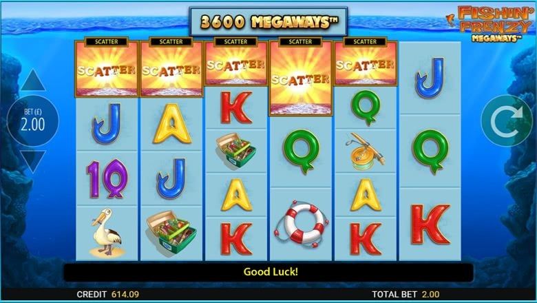 Fishin Frenzy Megaways slot screenshot