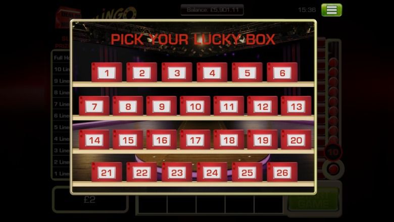 Slingo Deal or No Deal slot screenshot