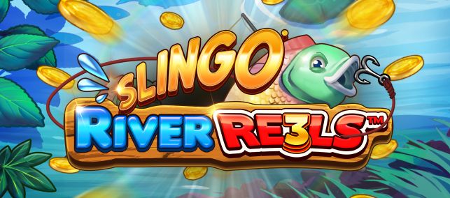 slingo river reels slingo games online slot casino games fish graphic